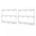 2 Packs Wall Mounted Metal Mug Rack